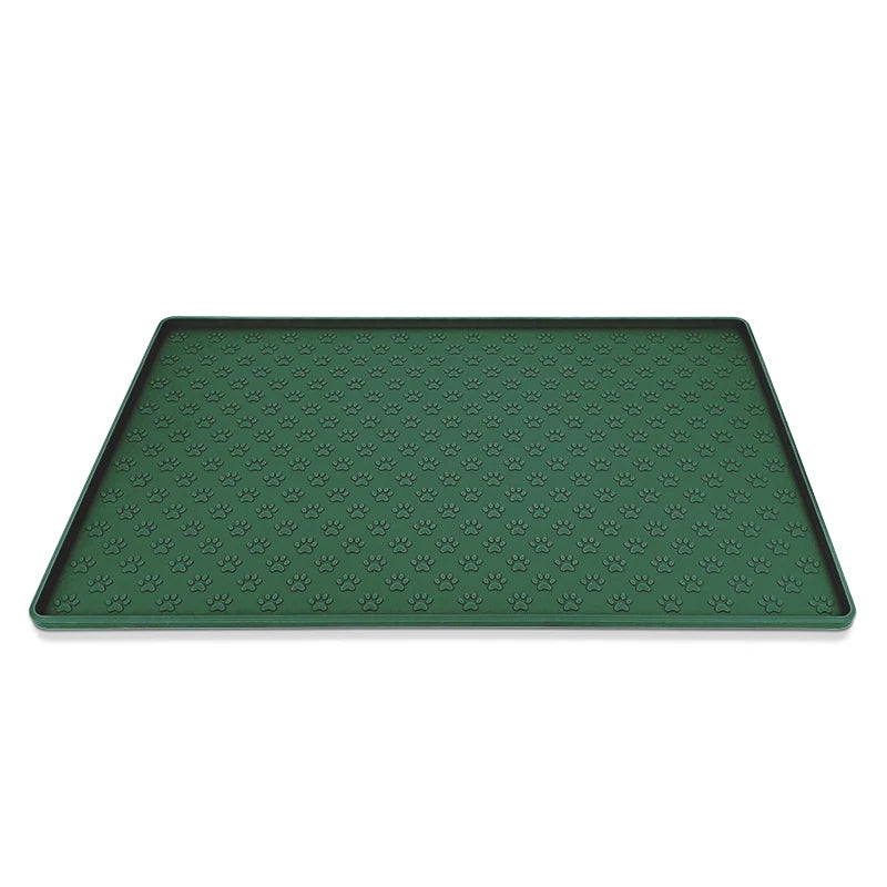 Alfombrilla de silicona impermeable para alimentación de mascotas, alfombrilla antideslizante para cuencos de perros, bandeja de comida para gatos