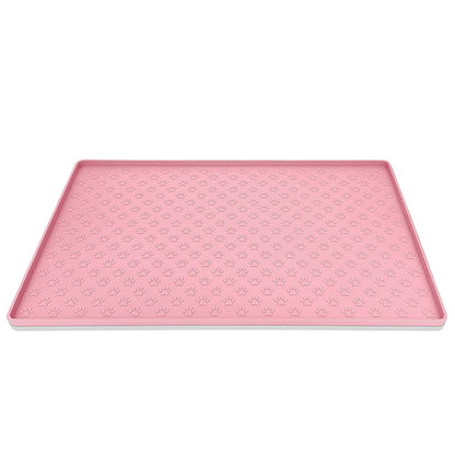 Alfombrilla de silicona impermeable para alimentación de mascotas, alfombrilla antideslizante para cuencos de perros, bandeja de comida para gatos